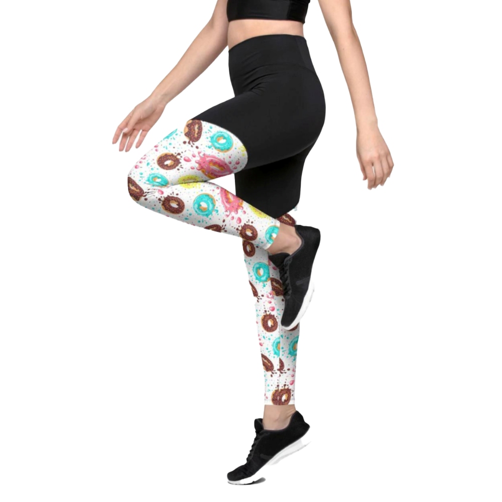 Doughnut Pattern Women Compression Legging