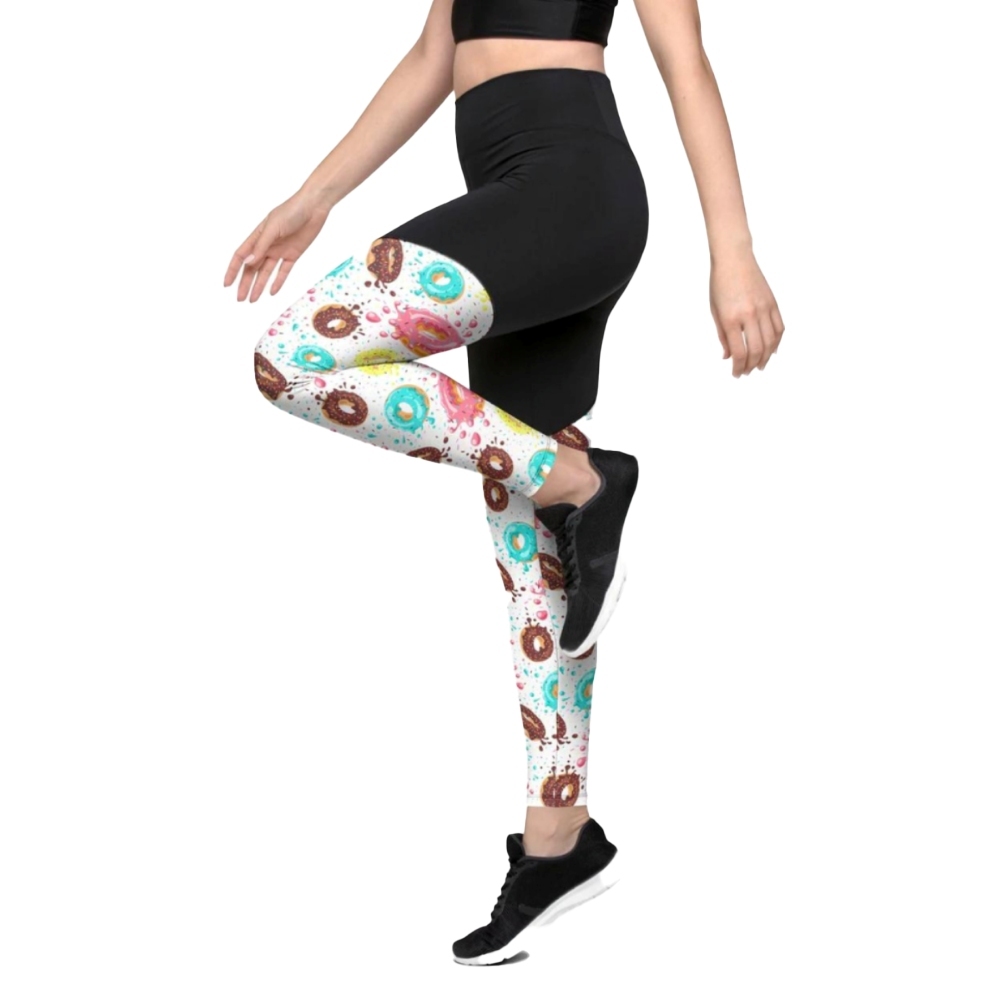 Doughnut Pattern Women Compression Legging