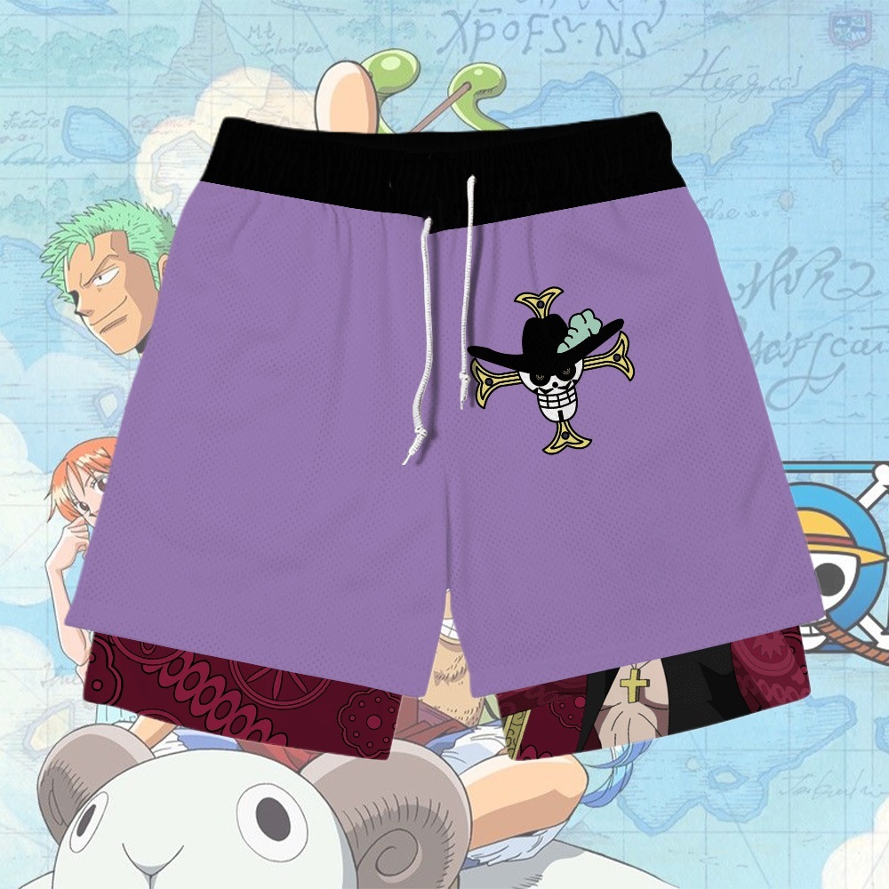 Dracule Mihawk Anime Shorts Compression Gym Shorts