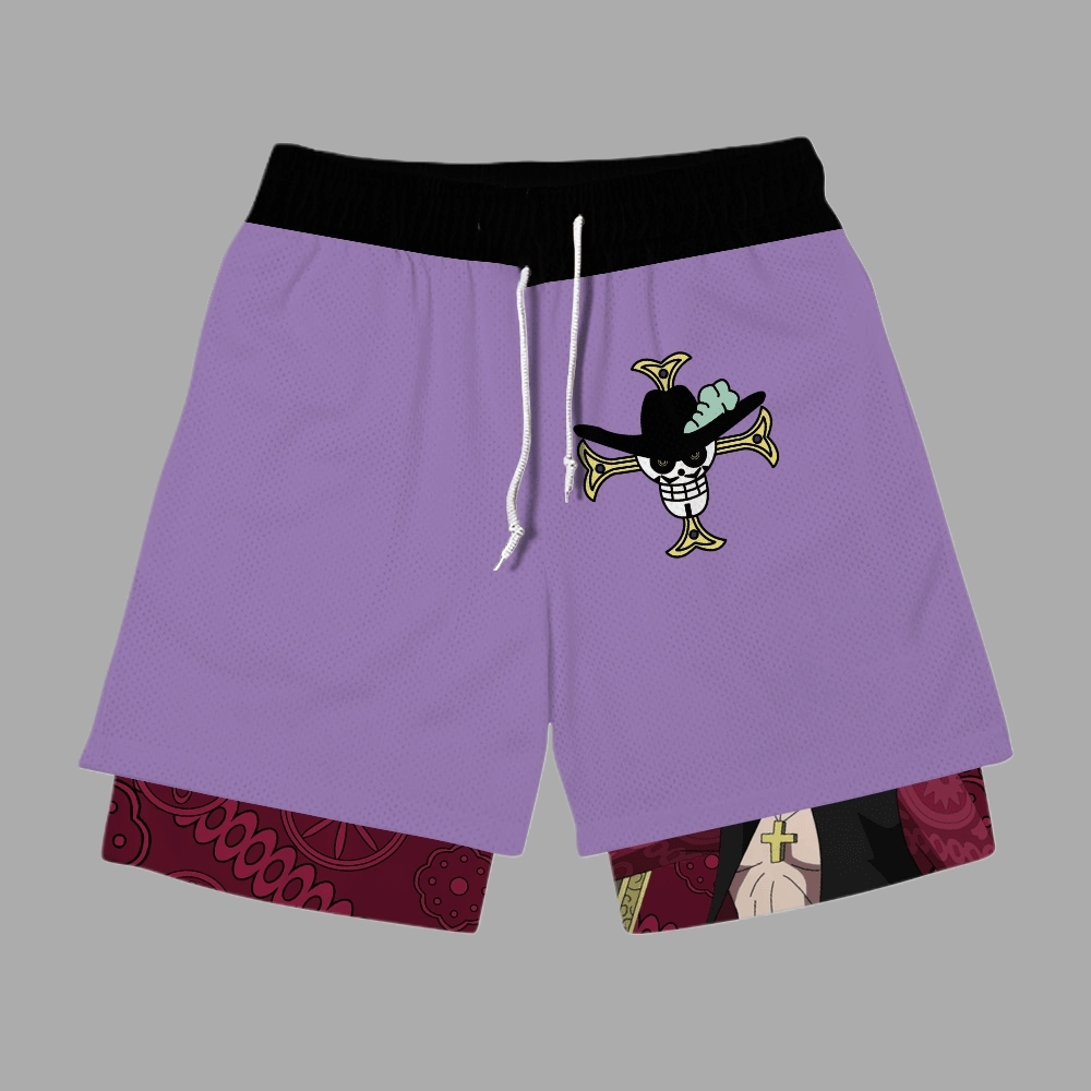 Dracule Mihawk Anime Shorts Compression Gym Shorts