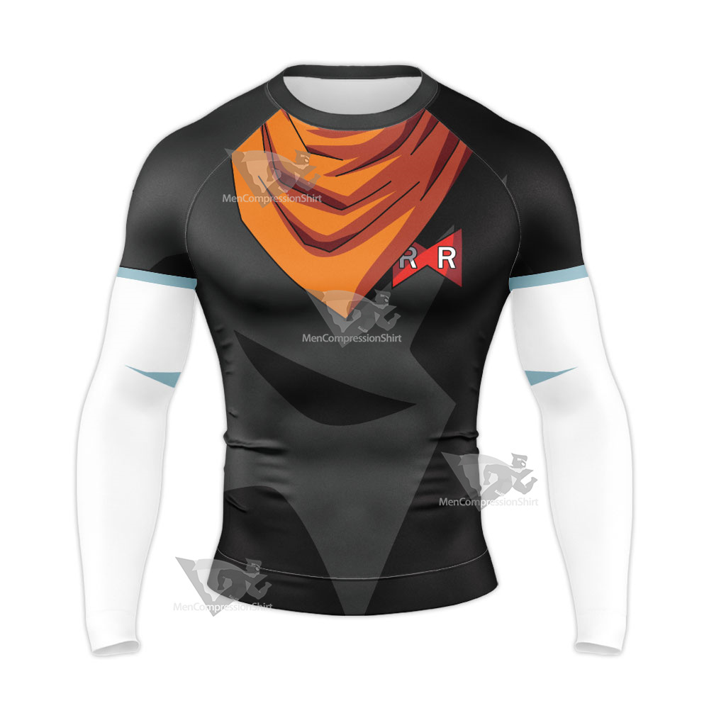 Dragon Ball Android 17 Long Sleeve Compression Shirt