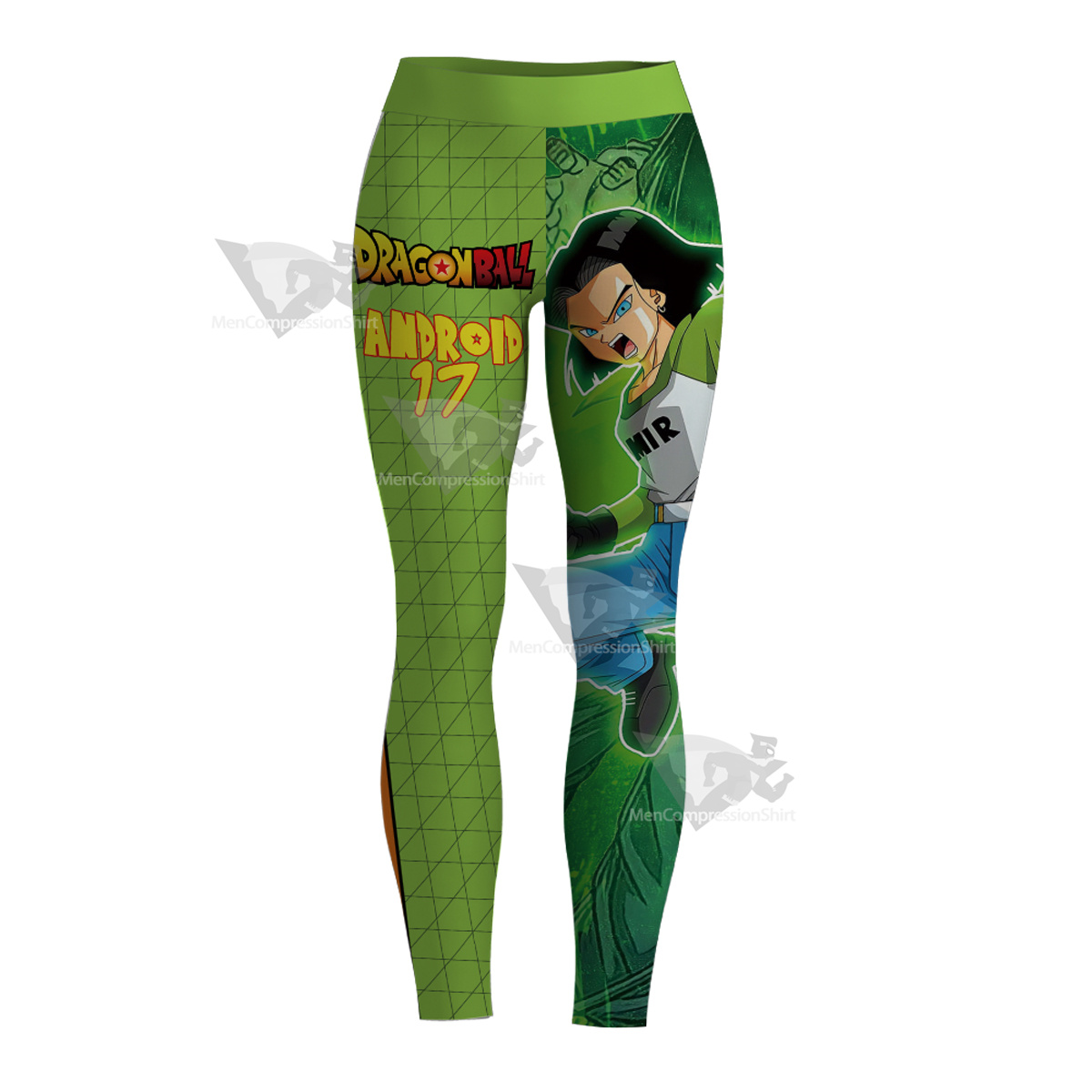 Dragon Ball Android 17 Ranger Green Women Leggings