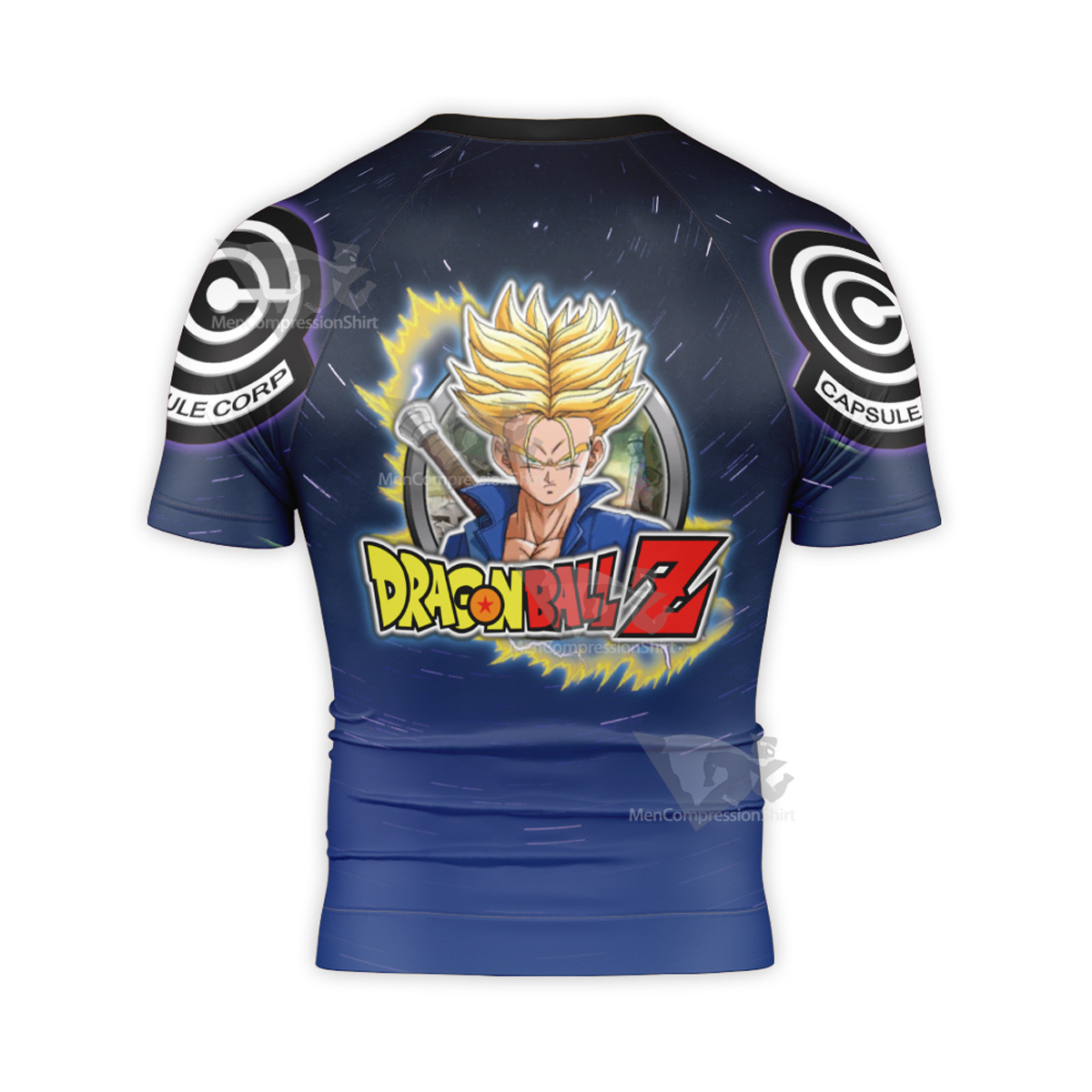 Dragon Ball Blue Short Sleeve Compression Shirt