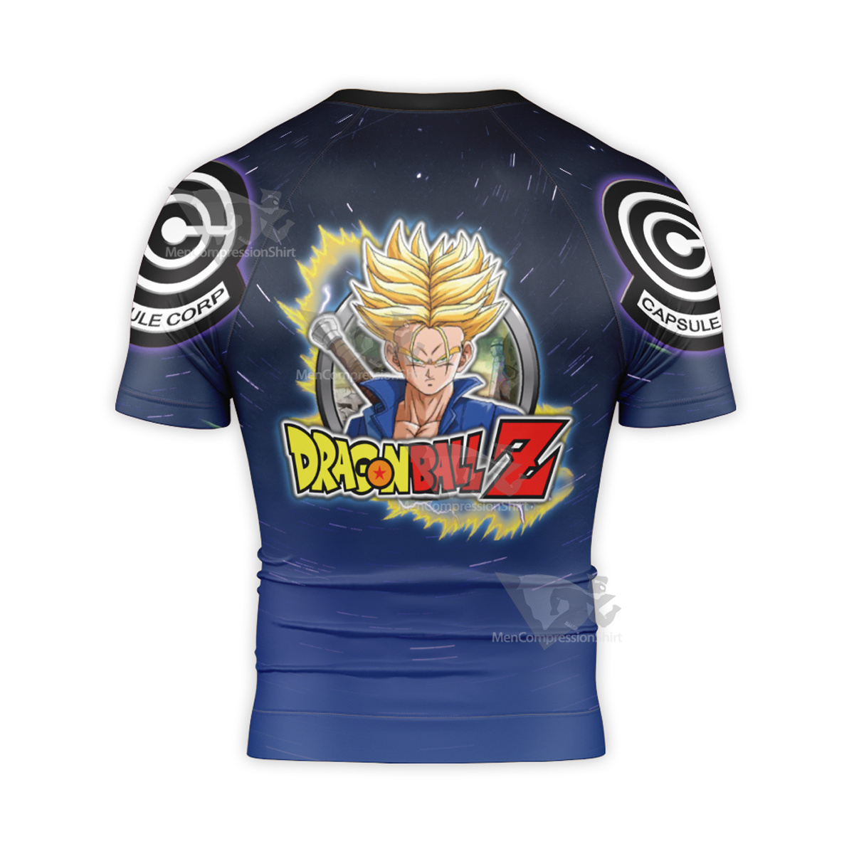 Dragon Ball Blue Short Sleeve Compression Shirt