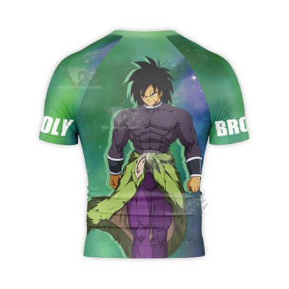 Dragon Ball Broly Galaxy Short Sleeve Compression Shirt