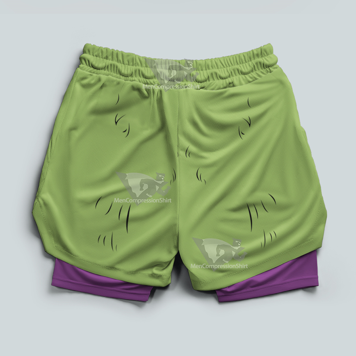 Dragon Ball Broly Green Men Compression Gym Short