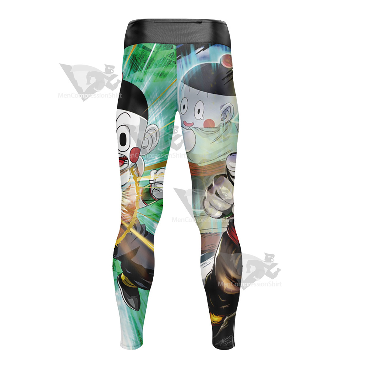 Dragon Ball Chiaotzu Green Mens Compression Legging