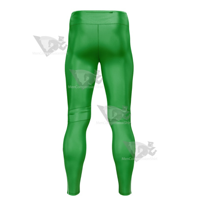 Dragon Ball Chiaotzu Symbol Green Mens Compression Legging