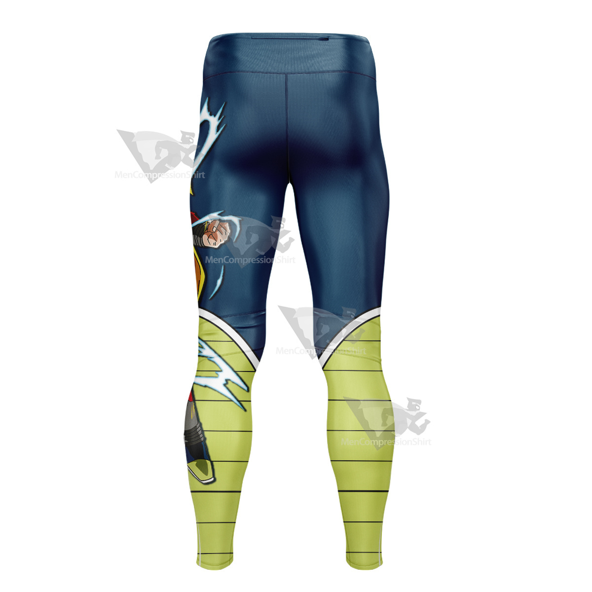 Dragon Ball Fighter Z Bardock Blue Men Compression Legging