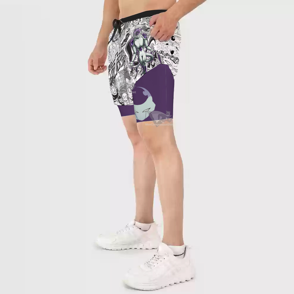 Dragon Ball Frieza Black Men Compression Gym Short