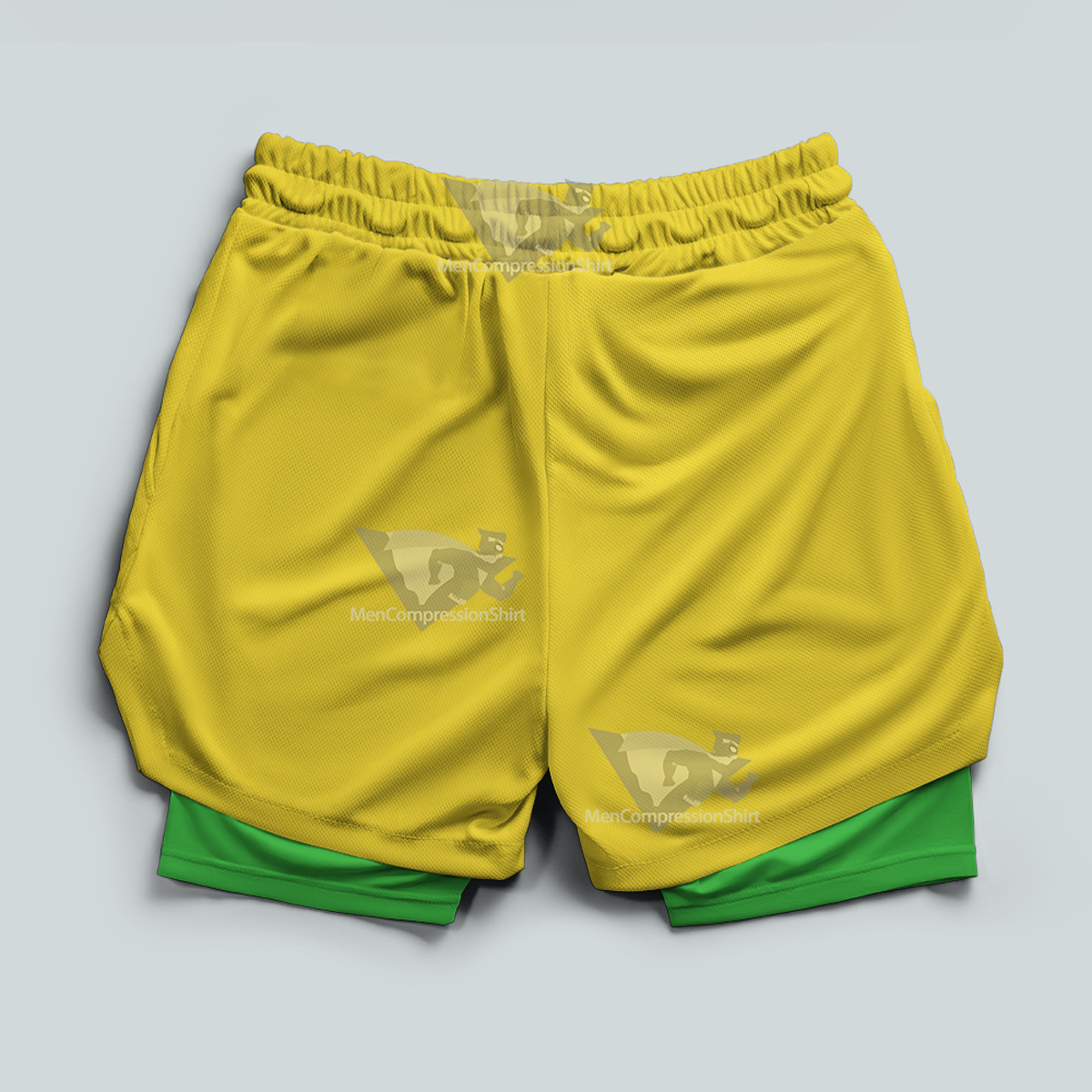 Dragon Ball Gohan Yellow Men Compression Gym Short