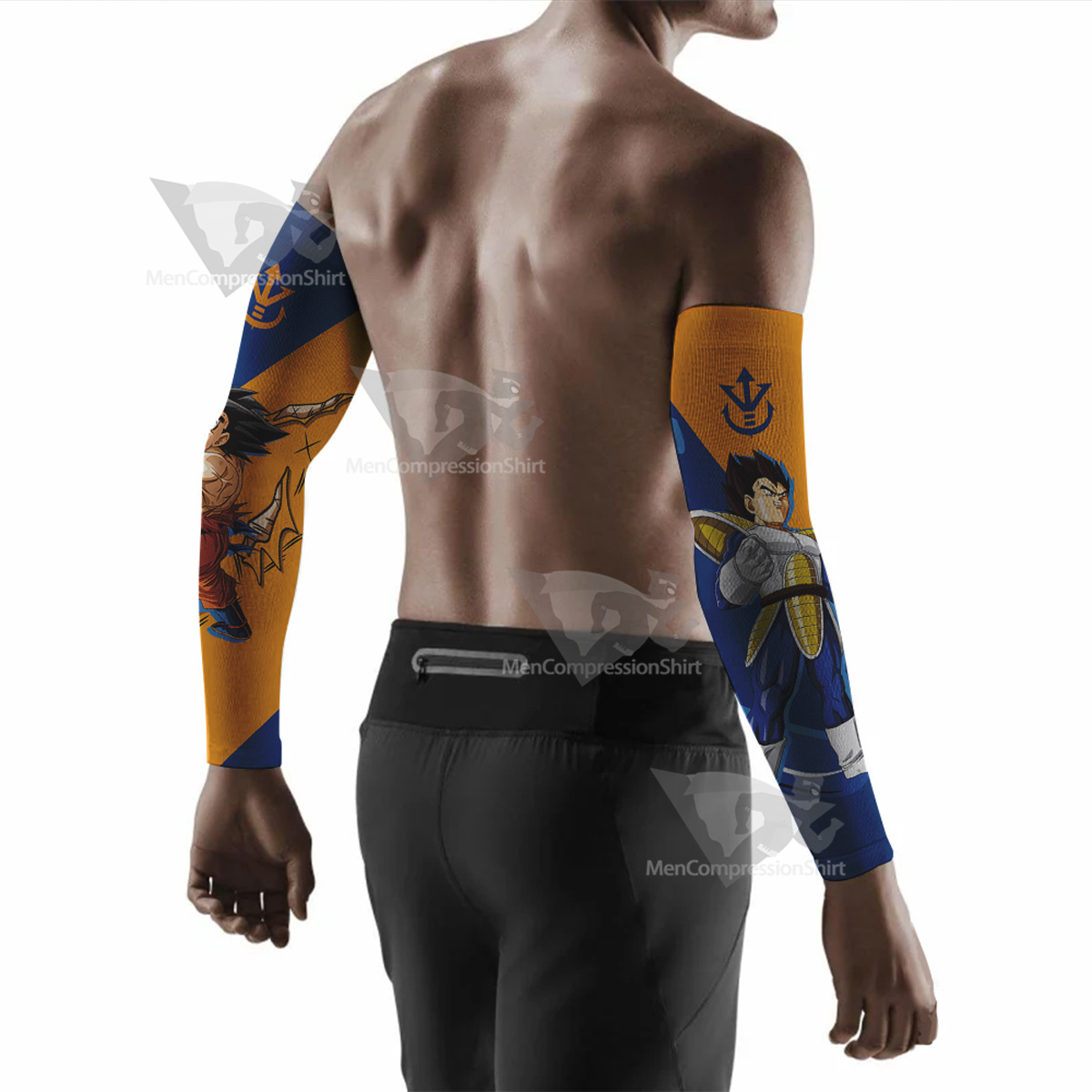 Dragon Ball Goku And Vegeta Ki Blast Compression Arm Sleeve