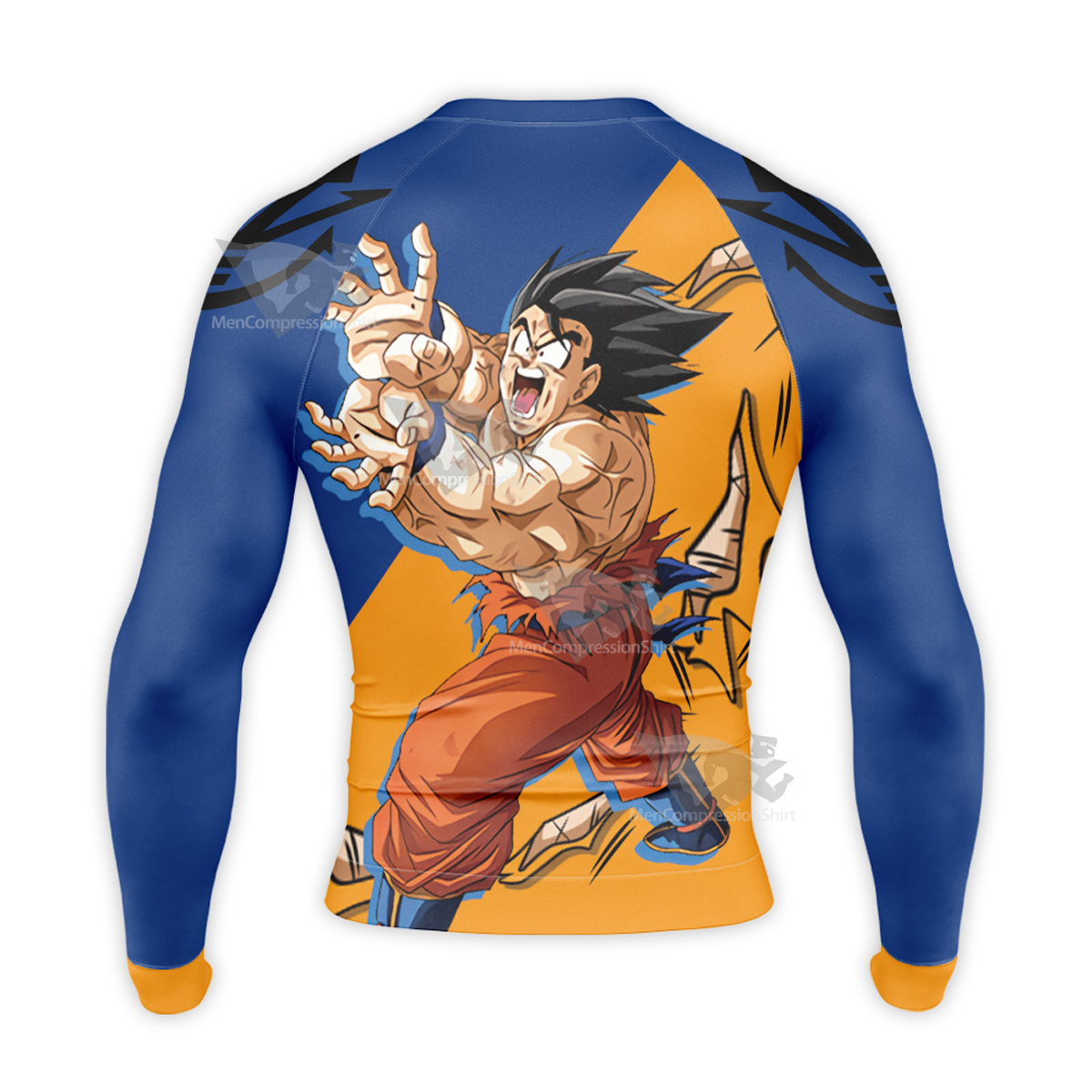 Dragon Ball Goku And Vegeta Ki Blast Long Sleeve Compression Shirt
