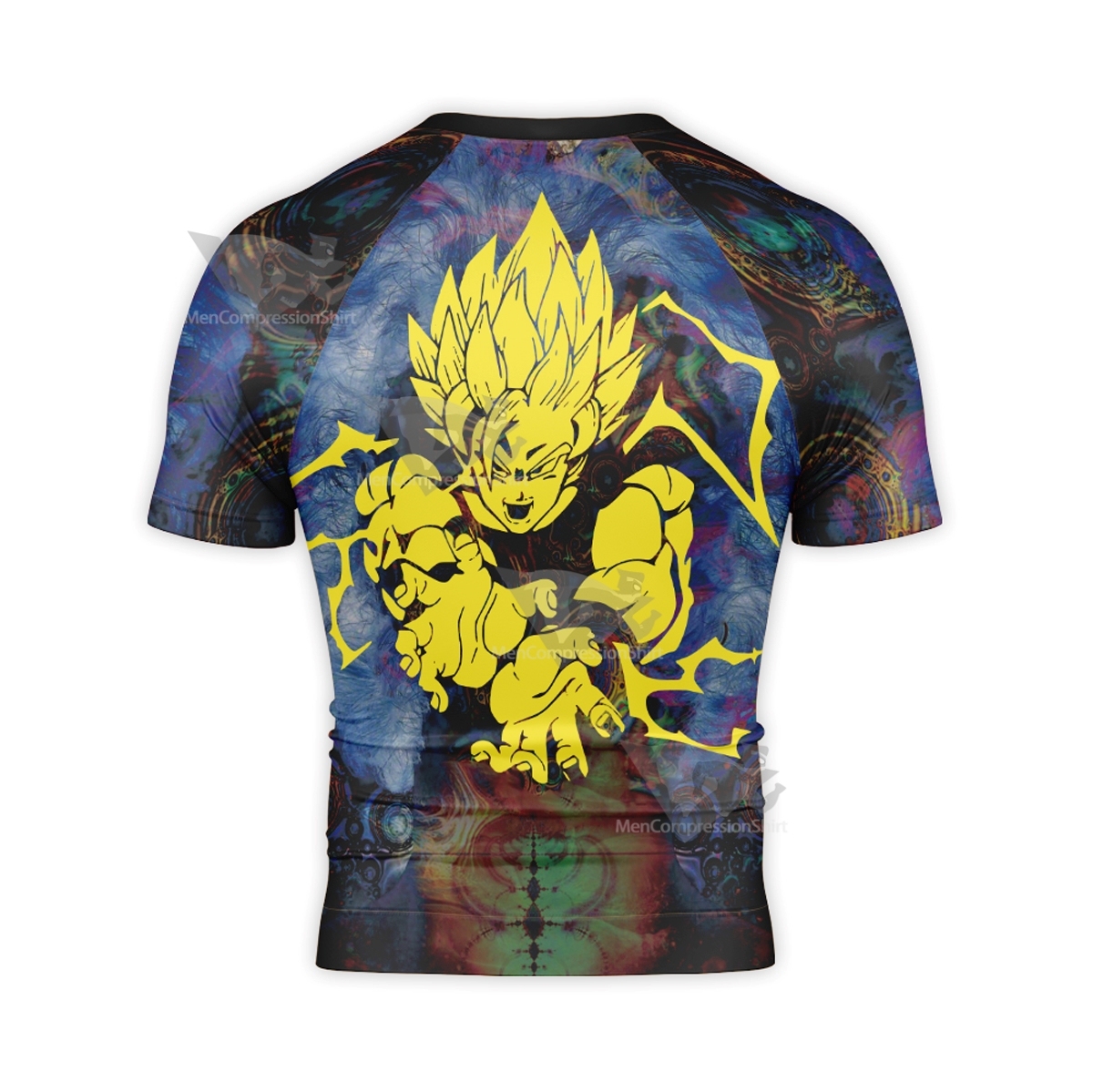 Dragon Ball Goku Battle Short Sleeve Compression Shirt