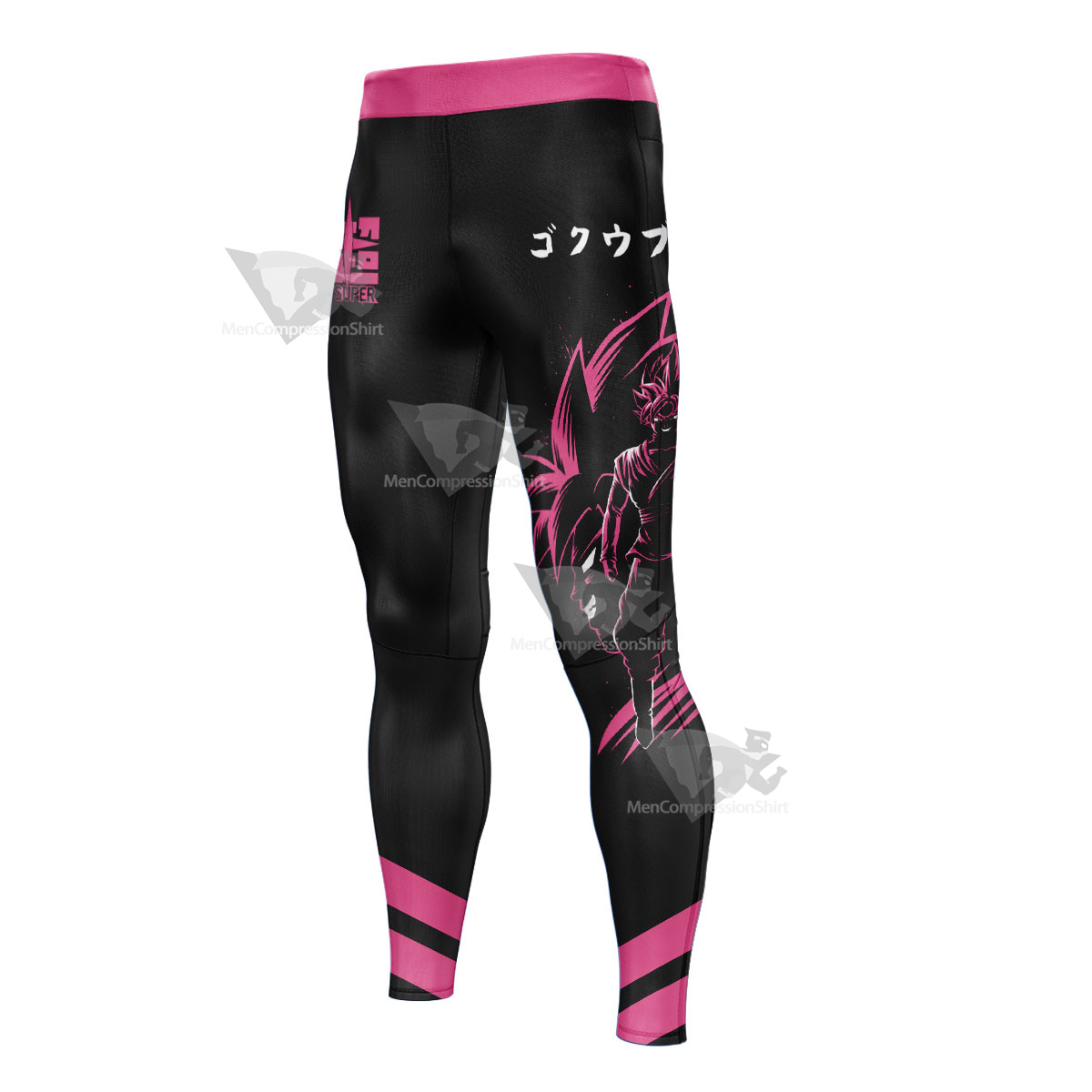 Dragon Ball Goku Black Rose Mens Compression Legging-MensCompressionShirt