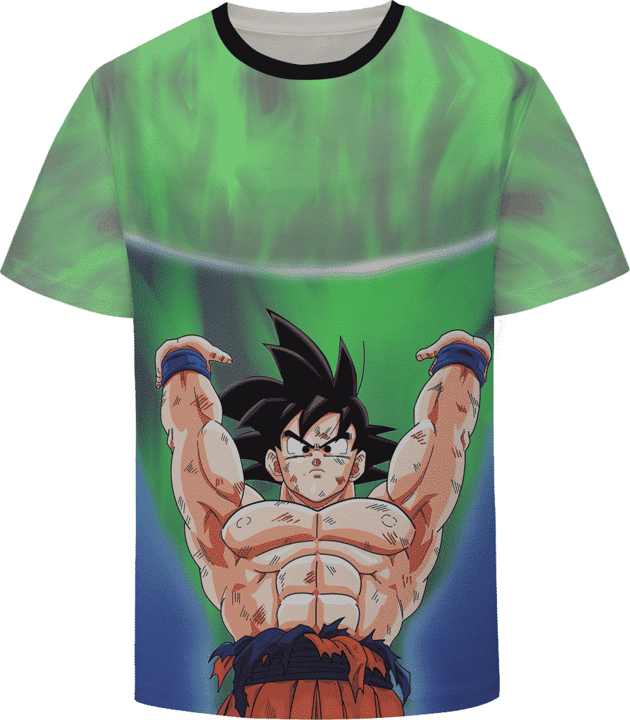 Dragon Ball Goku Spirit Bomb Destruction Skill Anime T-Shirt