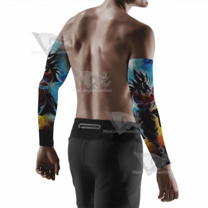 Dragon Ball Goku Super Saiyan 4 Silhouette Compression Arm Sleeve