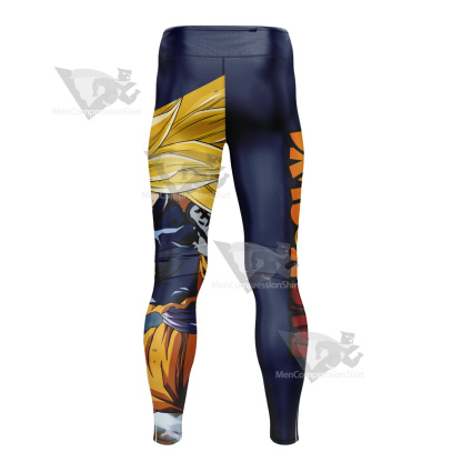 Dragon Ball Goku Super Saiyan Men Compression Legging