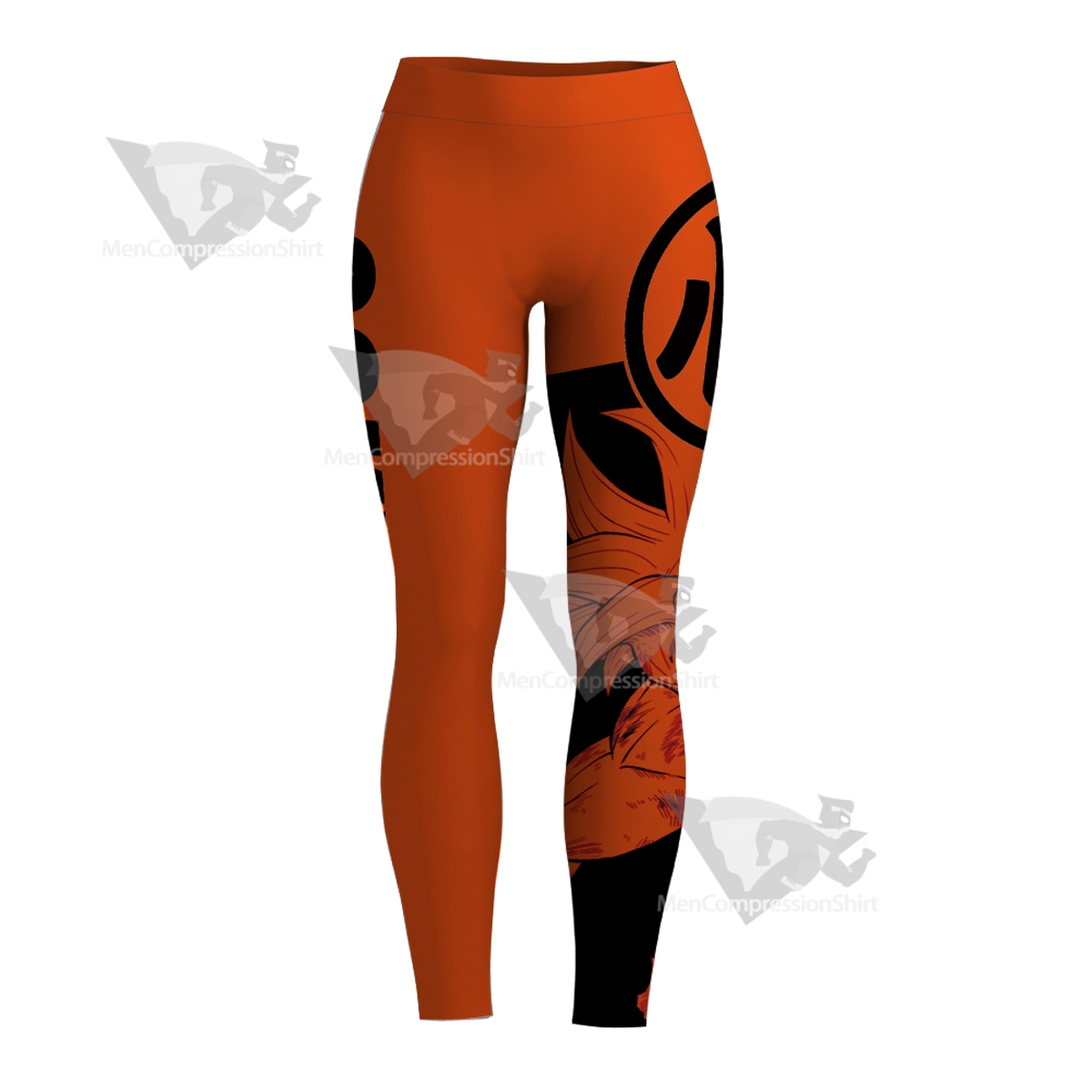 Dragon Ball Goku Text Icon Image Women Compression Legging-MensCompressionShirt