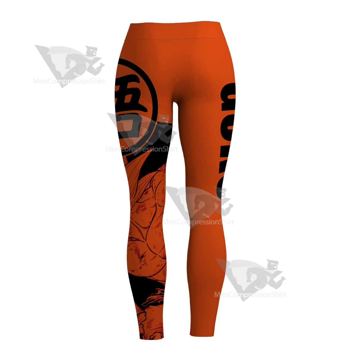 Dragon Ball Goku Text Icon Image Women Compression Legging-MensCompressionShirt