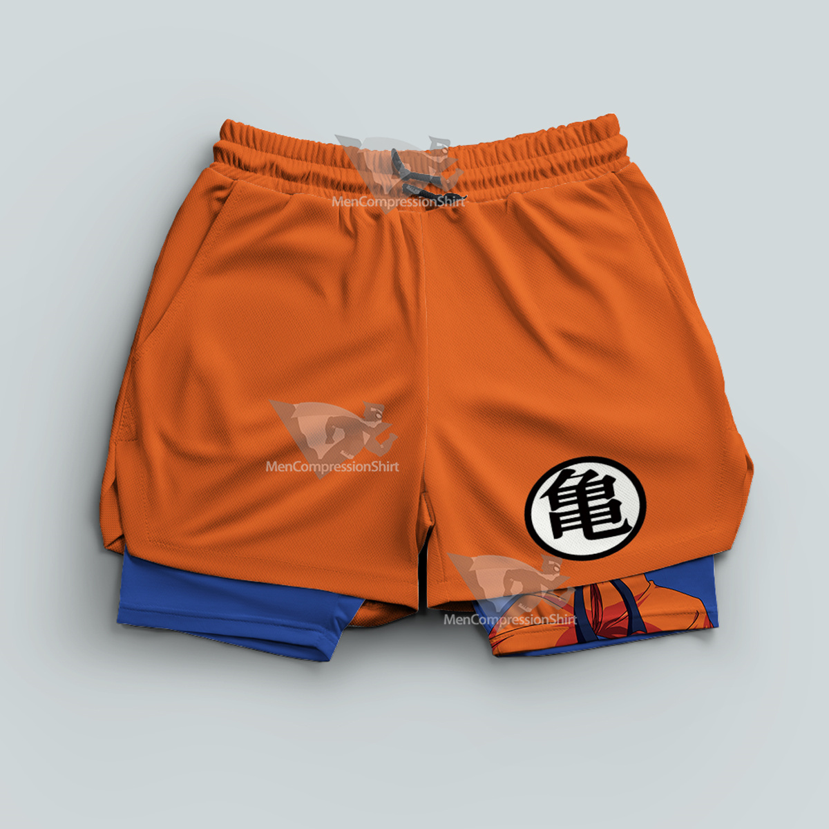 Dragon Ball Kuririn Orange Men Compression Gym Short
