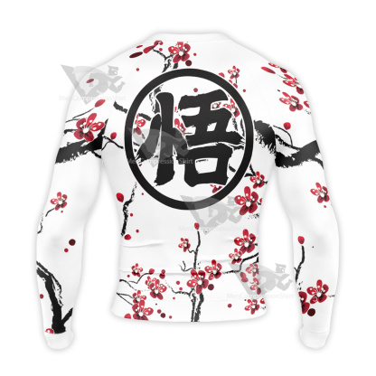 Dragon Ball Little Goku Dragon Flower Long Sleeve Compression Shirt