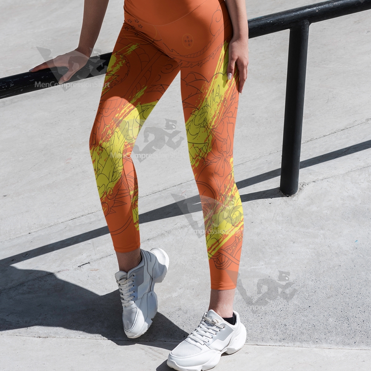 Dragon Ball Little Goku Dragon Women Compression Legging-MensCompressionShirt