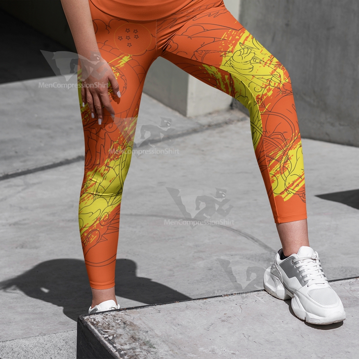 Dragon Ball Little Goku Dragon Women Compression Legging-MensCompressionShirt