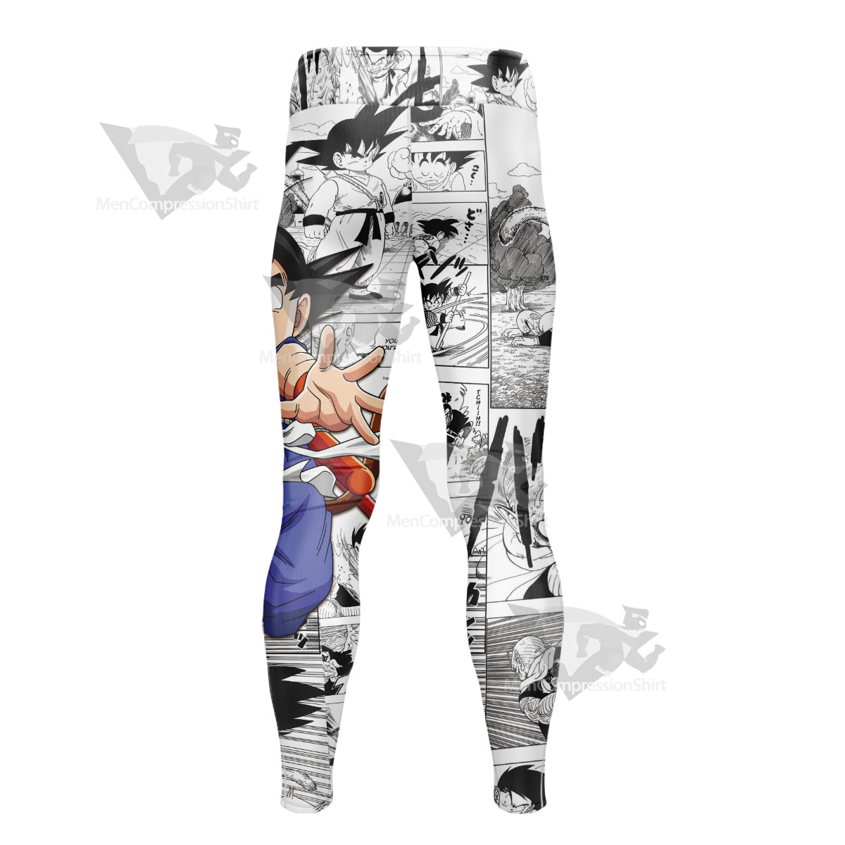 Dragon Ball Little Goku Strongest Men Compression Legging