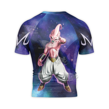Dragon Ball Majin Buu Galaxy Short Sleeve Compression Shirt