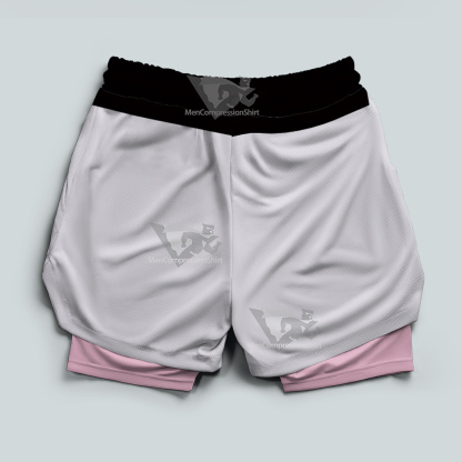 Dragon Ball Majin Buu White Men Compression Gym Short