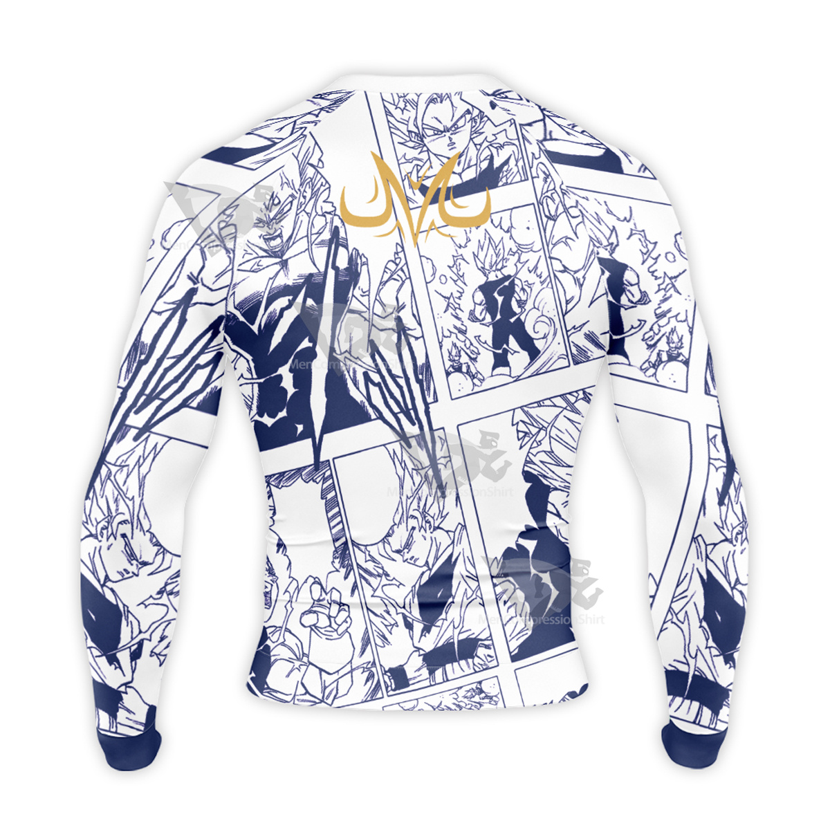 Dragon Ball Majin Vegeta M Long Sleeve Compression Shirt