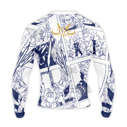 Dragon Ball Majin Vegeta M Long Sleeve Compression Shirt
