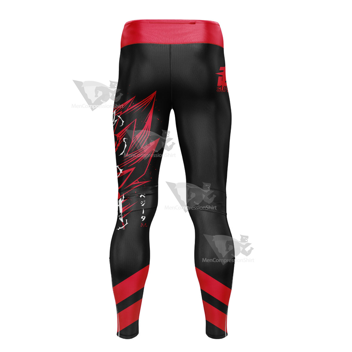 Dragon Ball Majin Vegeta Reze Red Mens Compression Legging-MensCompressionShirt