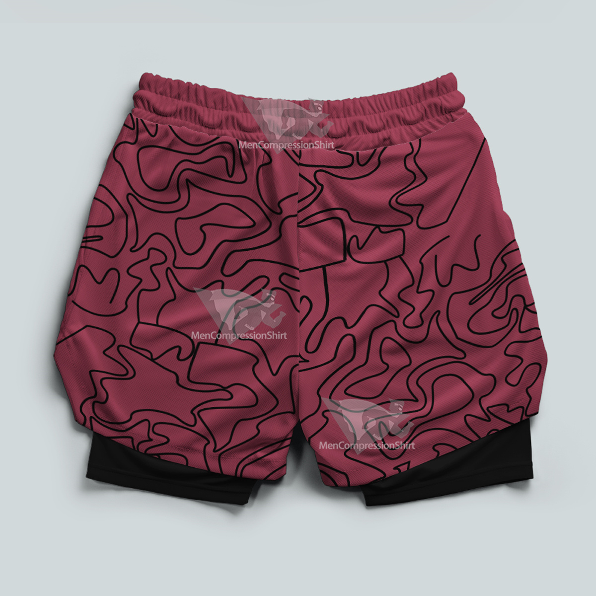 Dragon Ball Mr Popo Red Men Compression Gym Short