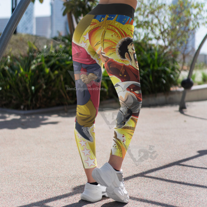 Dragon Ball Mr Satan Yellow Women Compression Legging