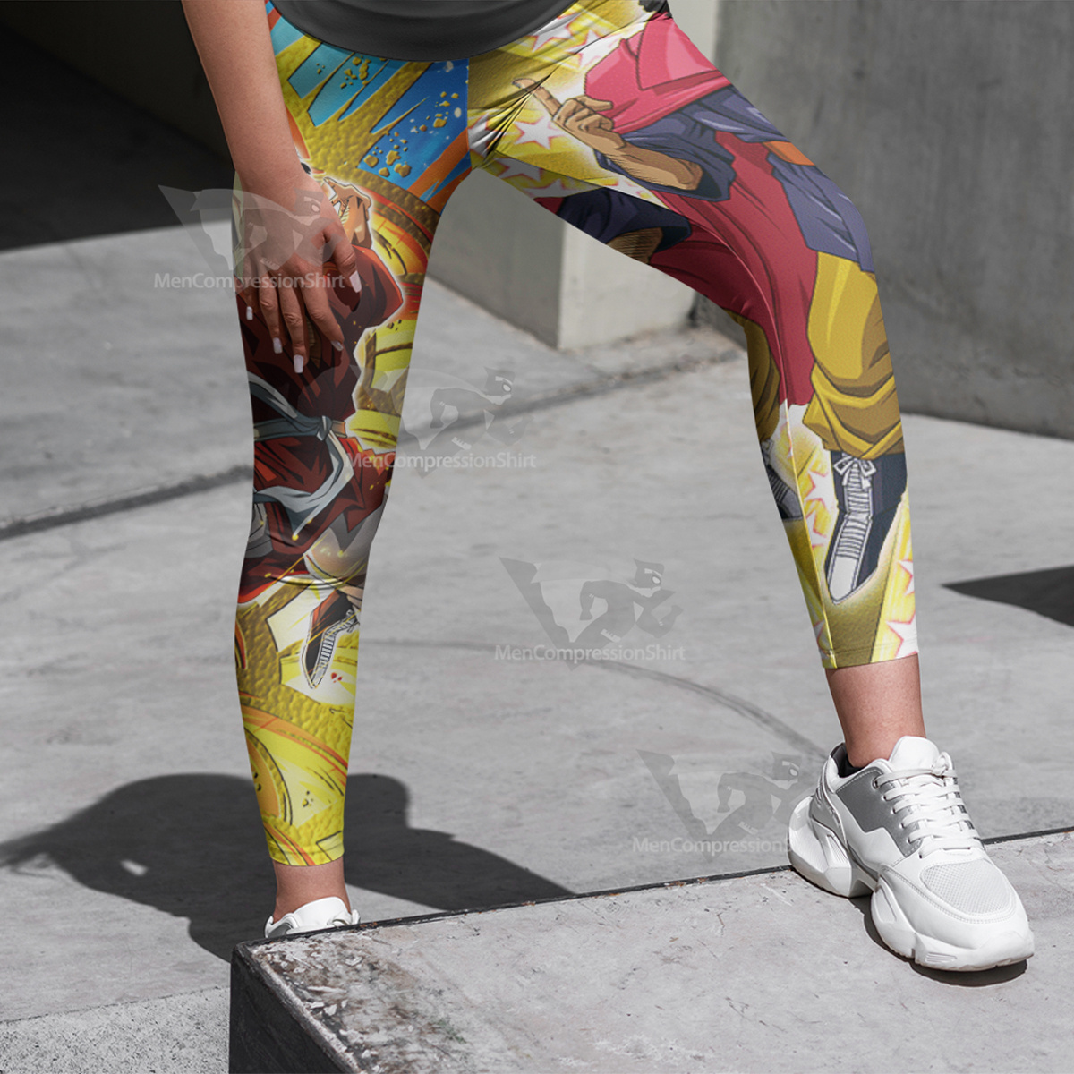 Dragon Ball Mr Satan Yellow Women Compression Legging