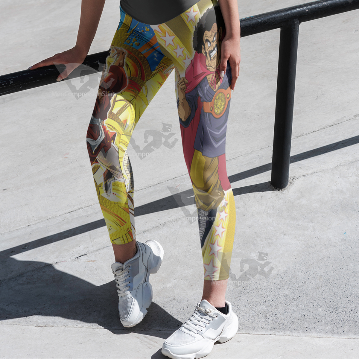 Dragon Ball Mr Satan Yellow Women Compression Legging