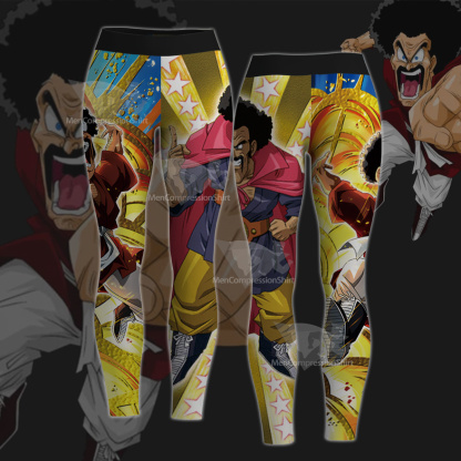Dragon Ball Mr Satan Yellow Women Compression Legging