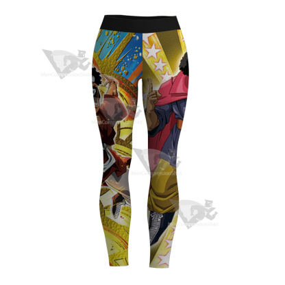 Dragon Ball Mr Satan Yellow Women Compression Legging