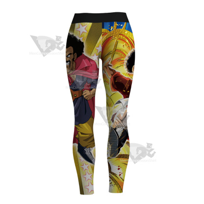 Dragon Ball Mr Satan Yellow Women Compression Legging