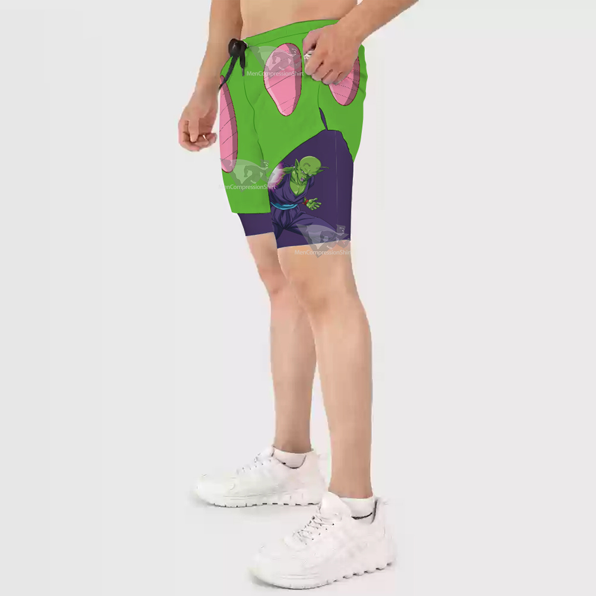 Dragon Ball Piccolo Green Men Compression Gym Short
