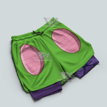 Dragon Ball Piccolo Green Men Compression Gym Short