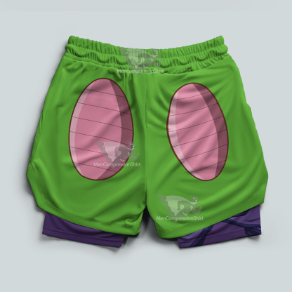 Dragon Ball Piccolo Green Men Compression Gym Short