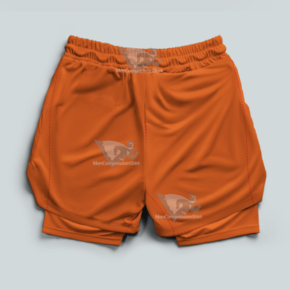 Dragon Ball Son Goku Symbol Orange Men Compression Gym Short
