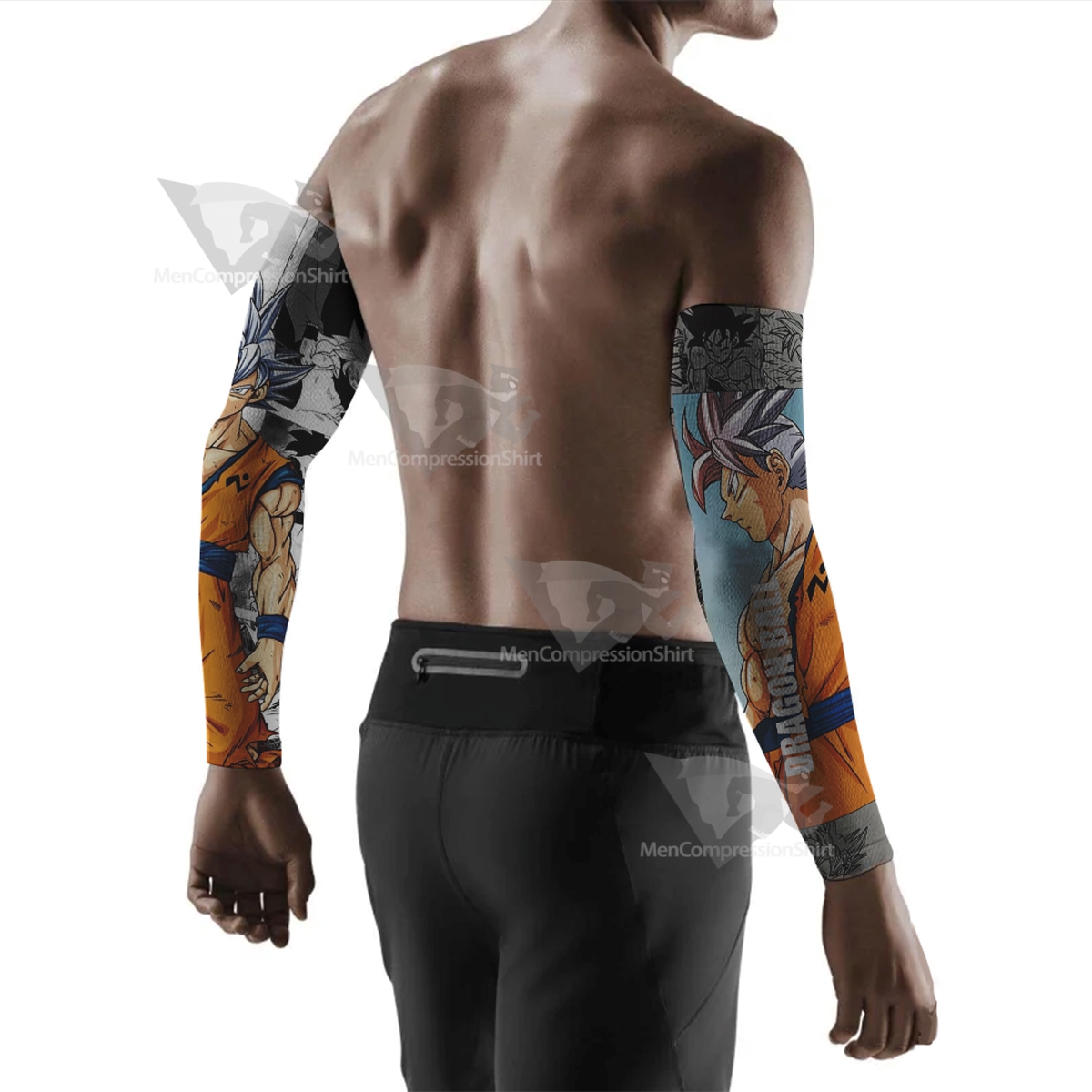 Dragon Ball Super Awesome Super Saiyan 2 White Compression Arm Sleeve