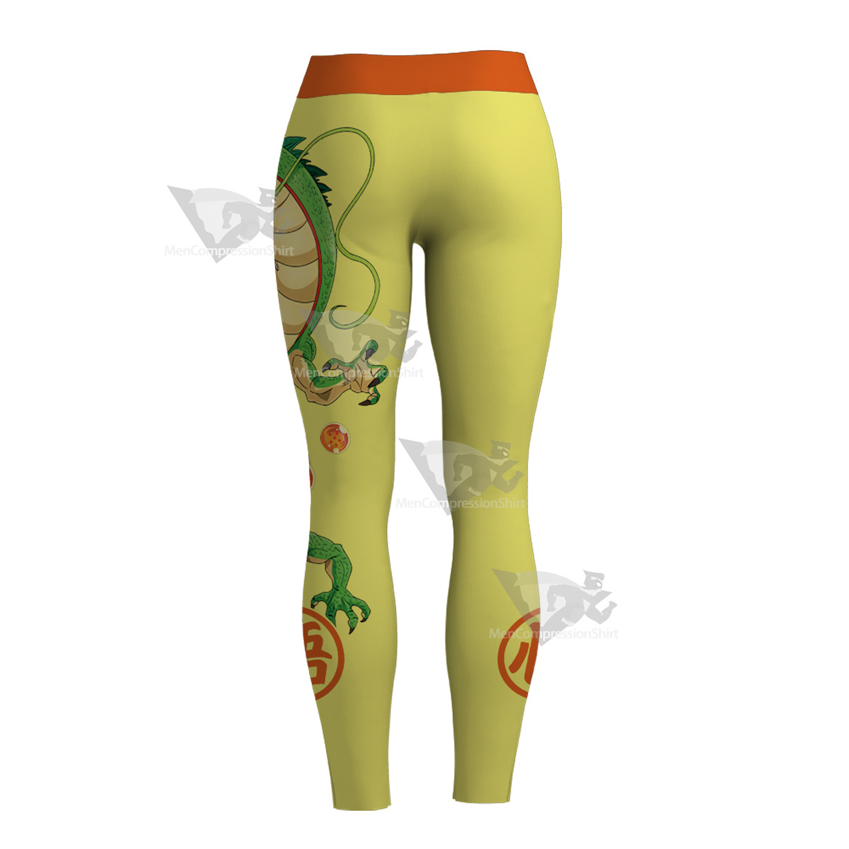 Dragon Ball Super Z Son Goku Kakarotto Yellow Women Leggings