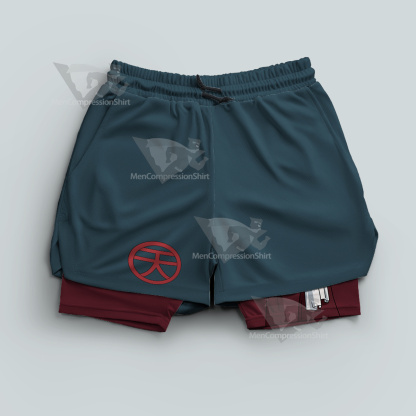 Dragon Ball Tenshinhan Grey Men Compression Gym Short