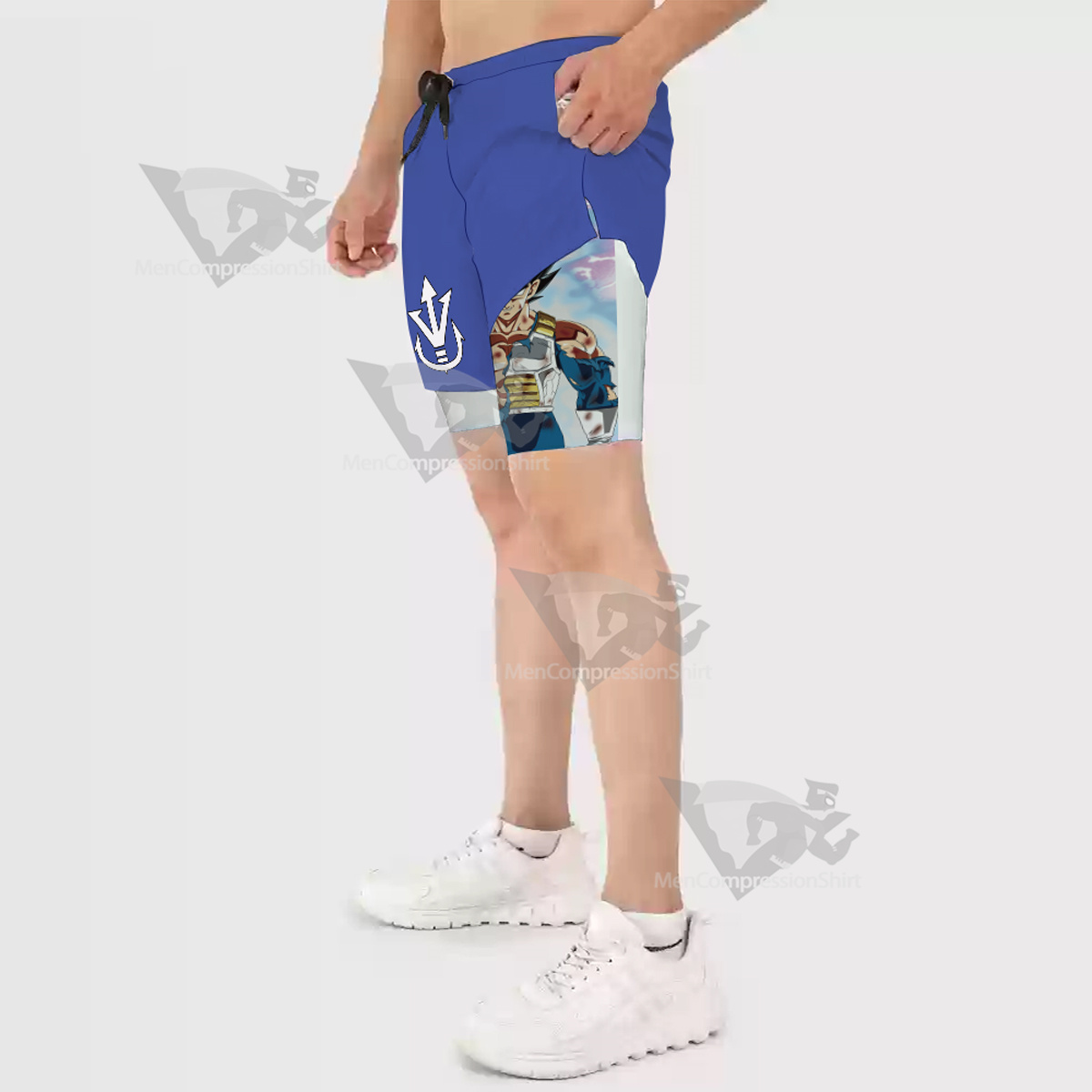 Dragon Ball Vegeta Blue Men Compression Gym Short