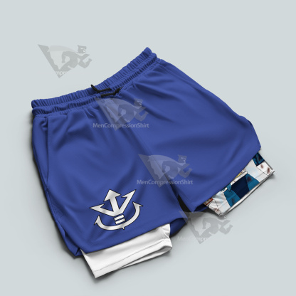 Dragon Ball Vegeta Blue Men Compression Gym Short